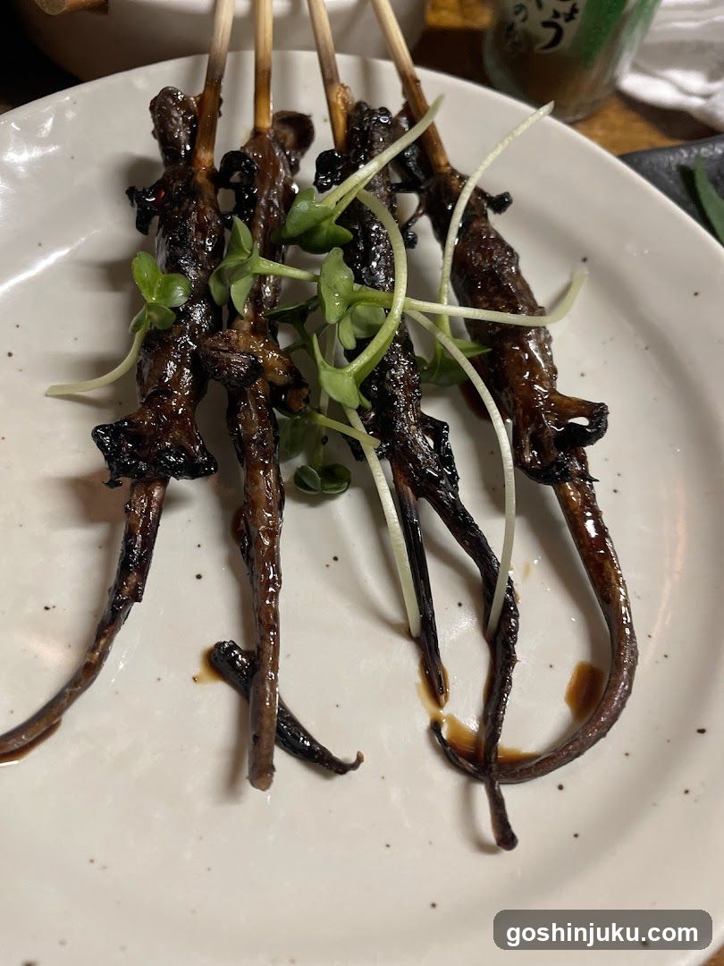 Grilled Skewers with Microgreens