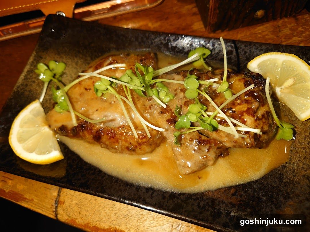 Grilled Meat with Sauce and Microgreens