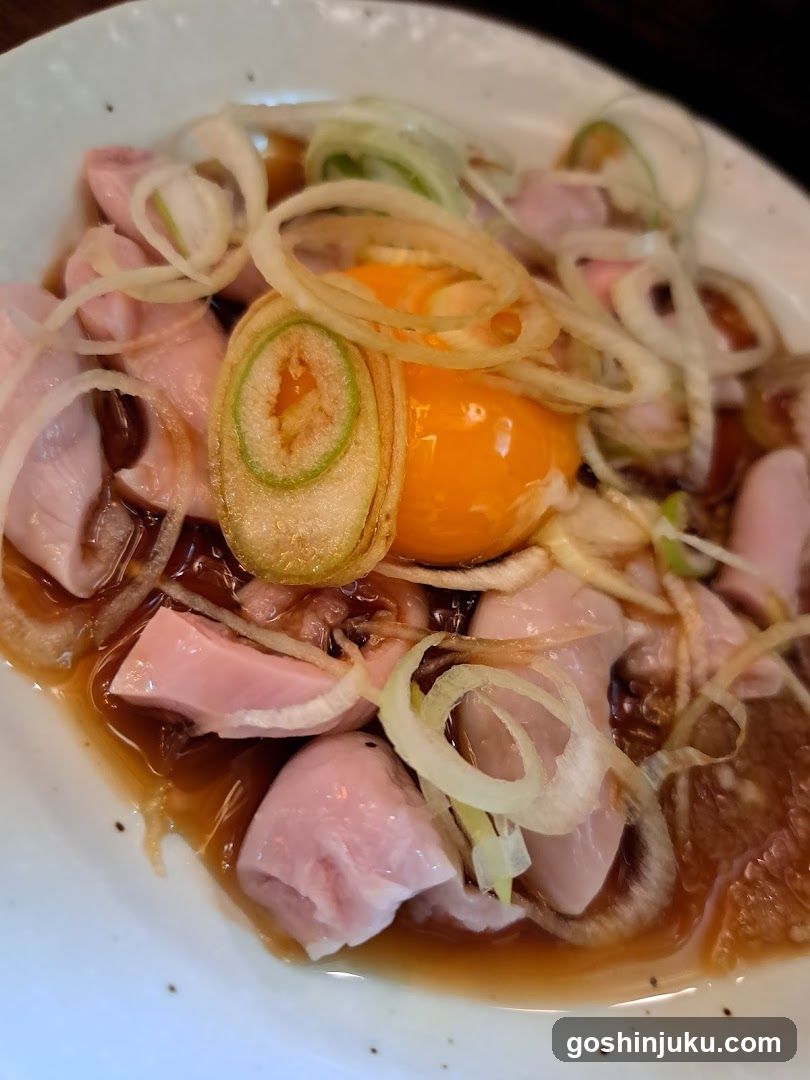 Sashimi Bowl with Raw Egg Yolk