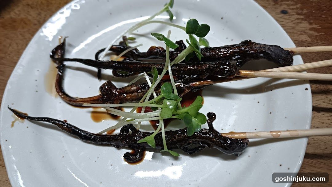 Grilled Squid with Soy Sauce and Microgreens