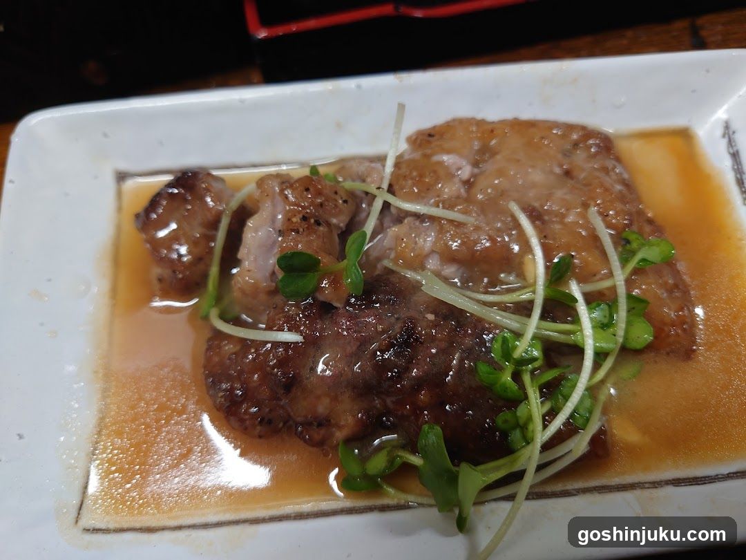Sauced Meat with Microgreens