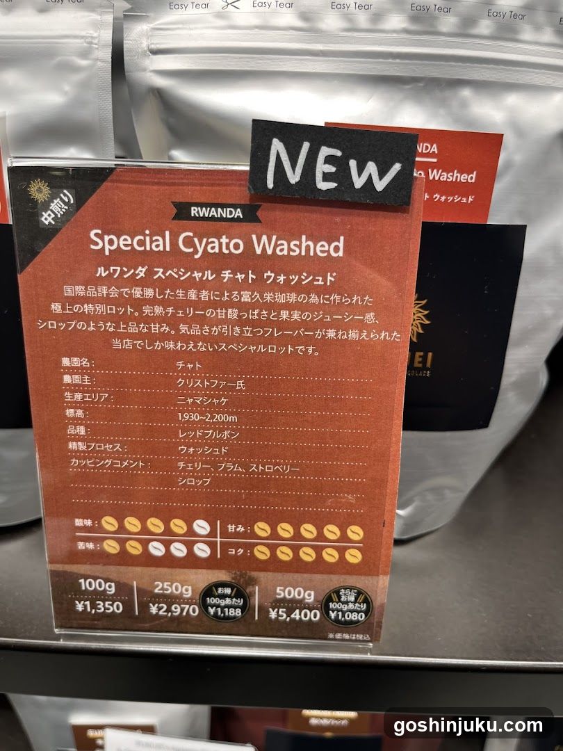 Special Cyato Washed Coffee Display