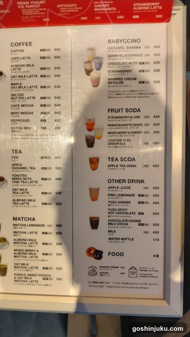 Coffee Shop Menu Board