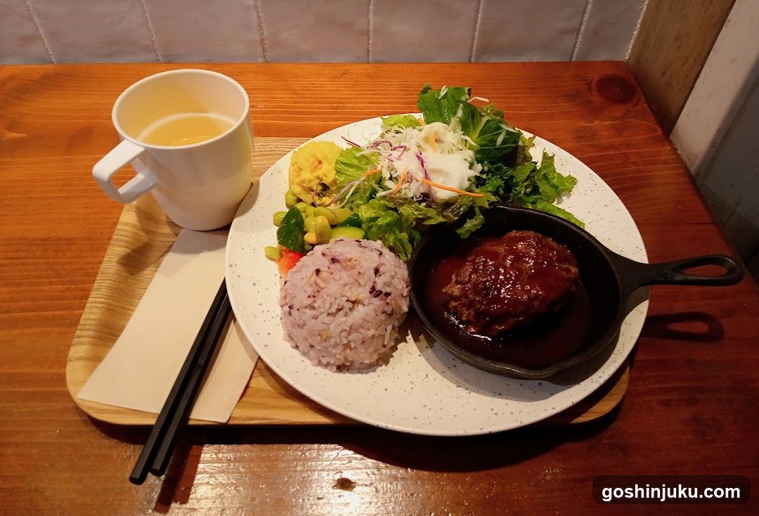 Lunch Plate with Steak and Rice