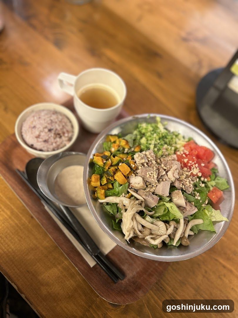 Healthy Salad Bowl with Side Dishes