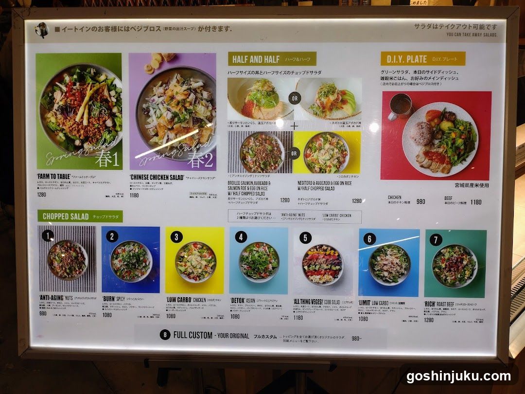Salad Menu Board