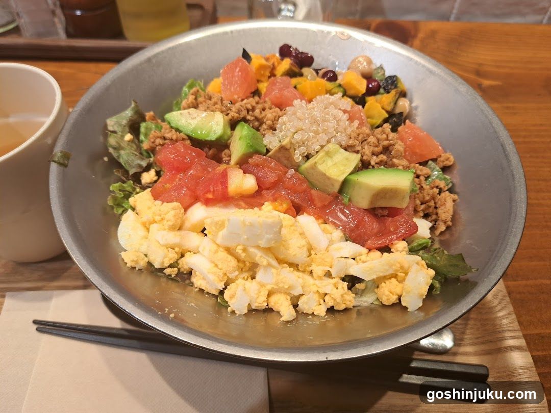 Bowl of Salad with Quinoa and Avocado