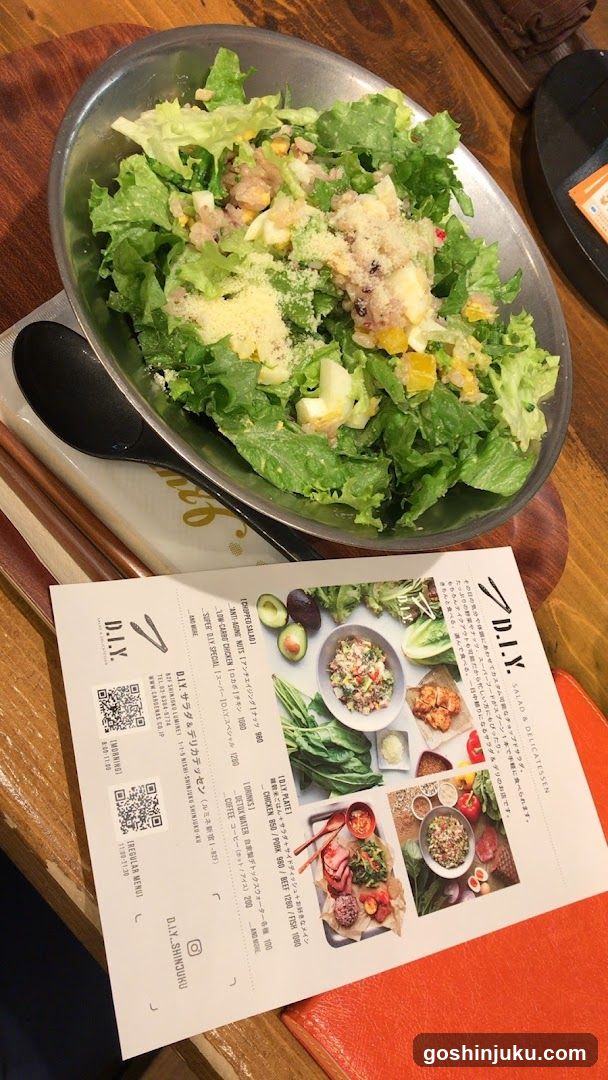 Salad Bowl and Menu Card
