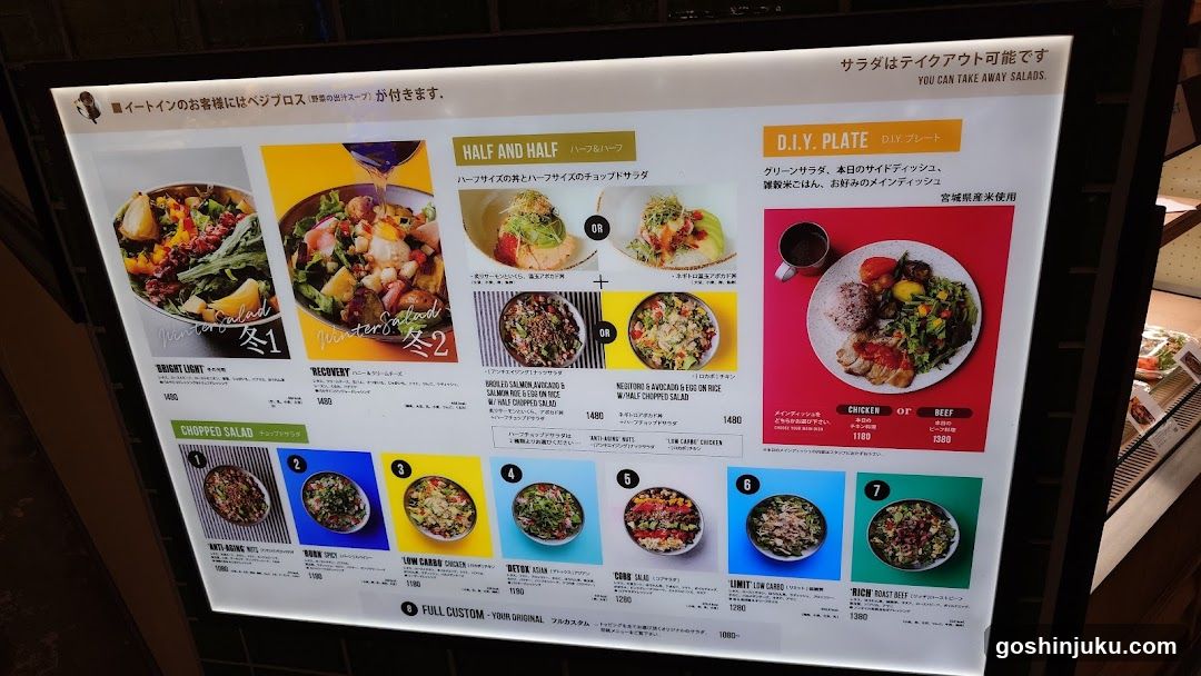 Dining Menu Display