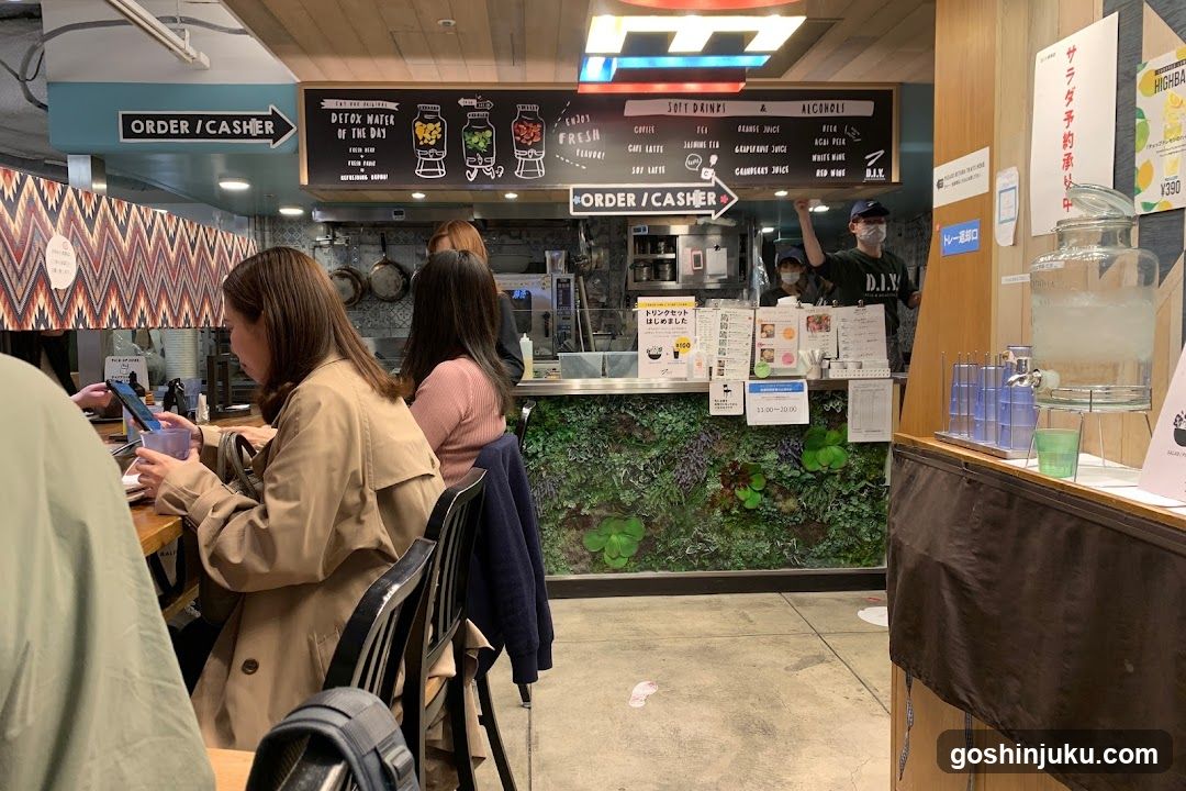Interior of a cafe or juice bar
