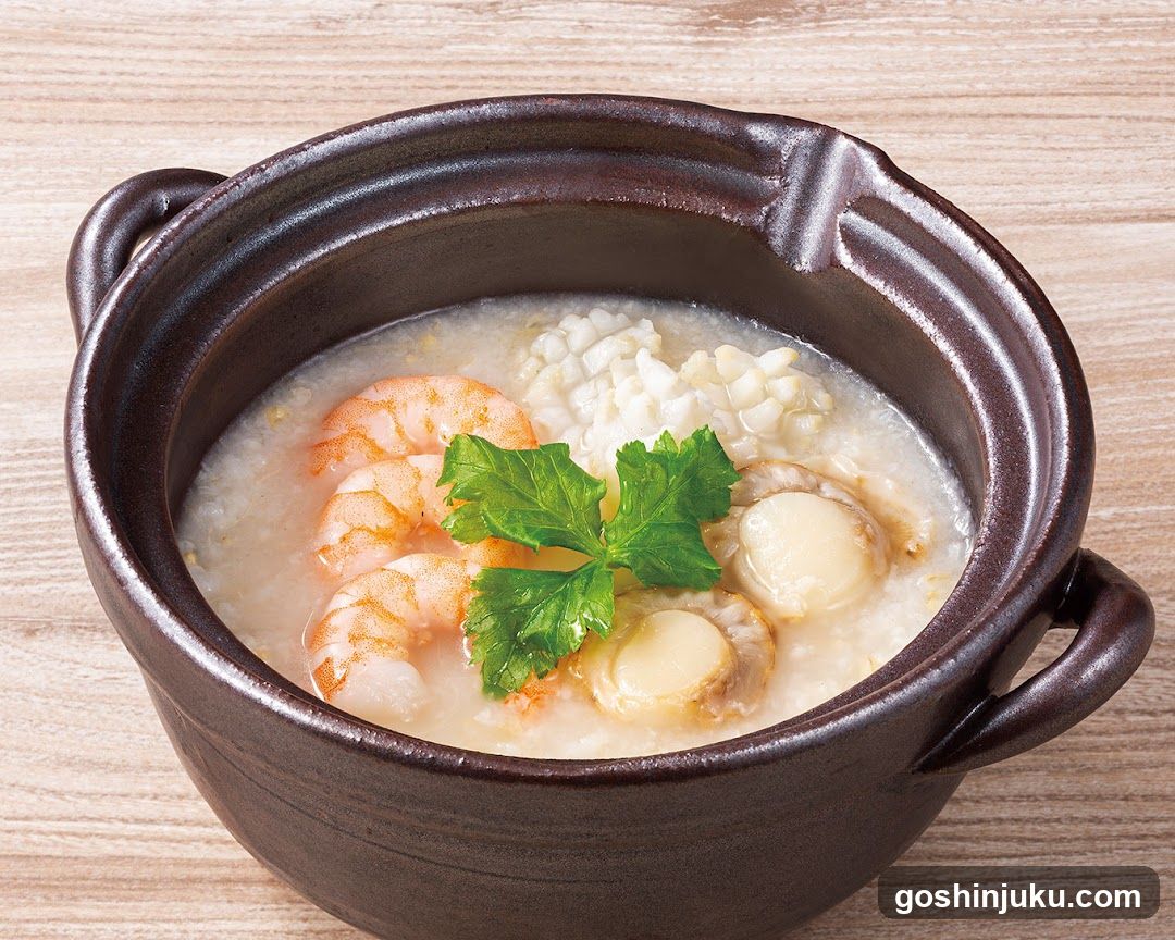 Seafood Congee in Clay Pot