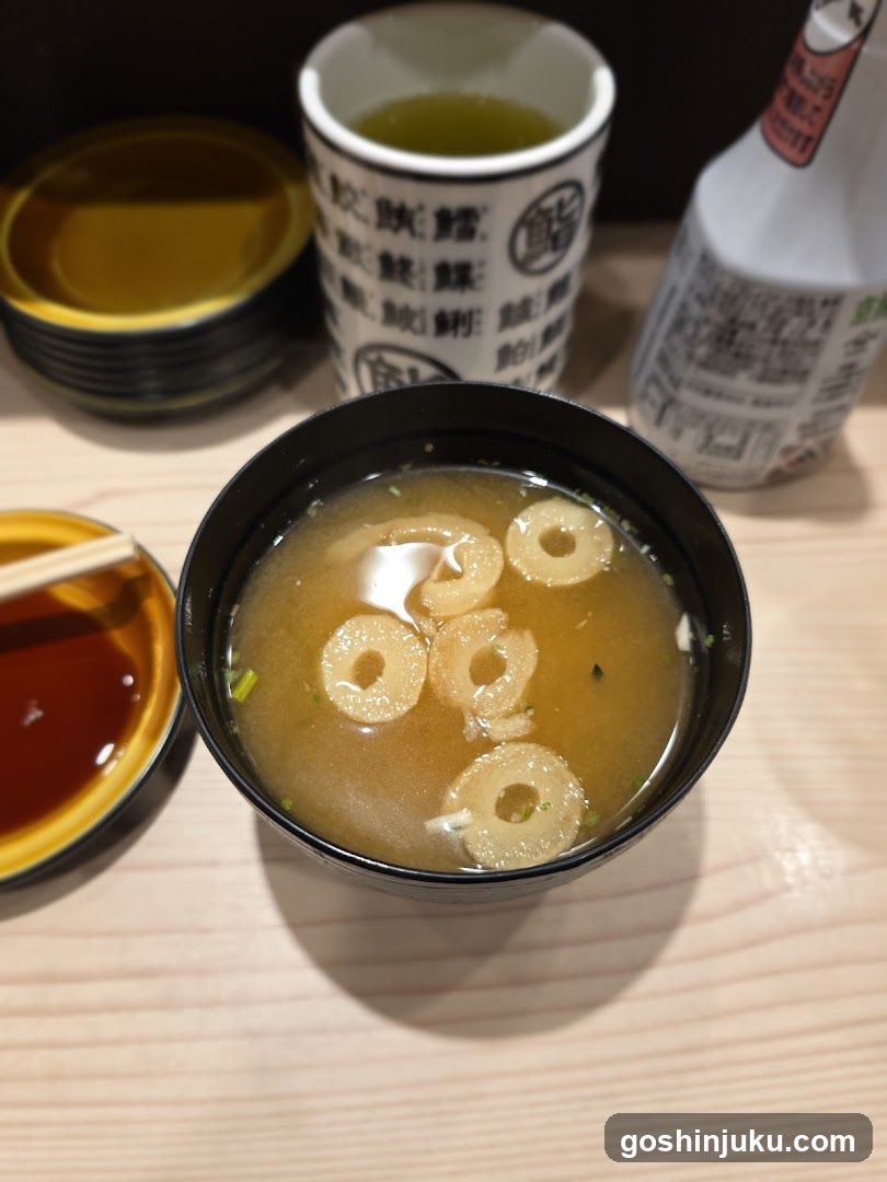 Japanese Soup Bowl with Ring-shaped Tofu