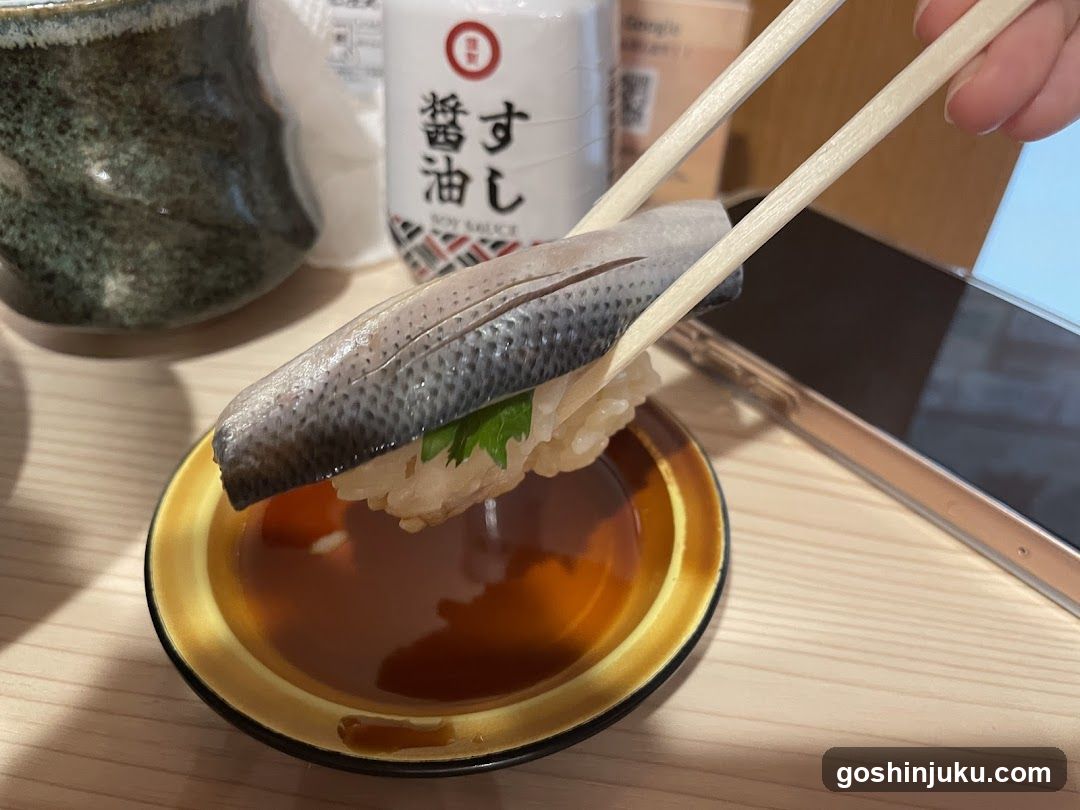 Sashimi with Soy Sauce