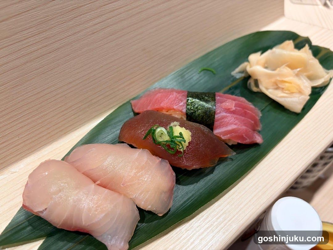 Sushi Platter on Bamboo Leaf