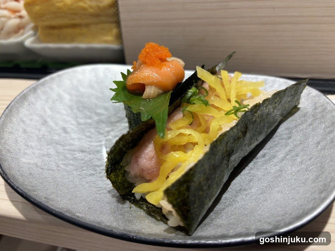 Sushi Roll with Tuna and Caviar