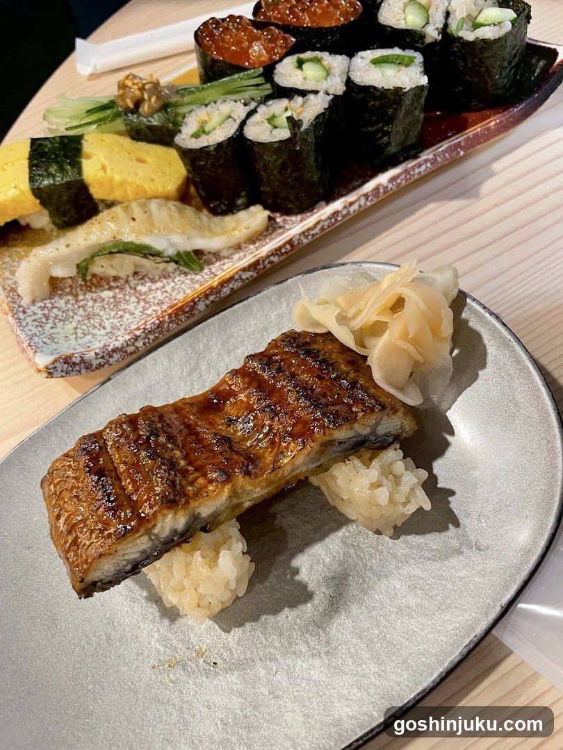 Sushi and Eel Rice Plate
