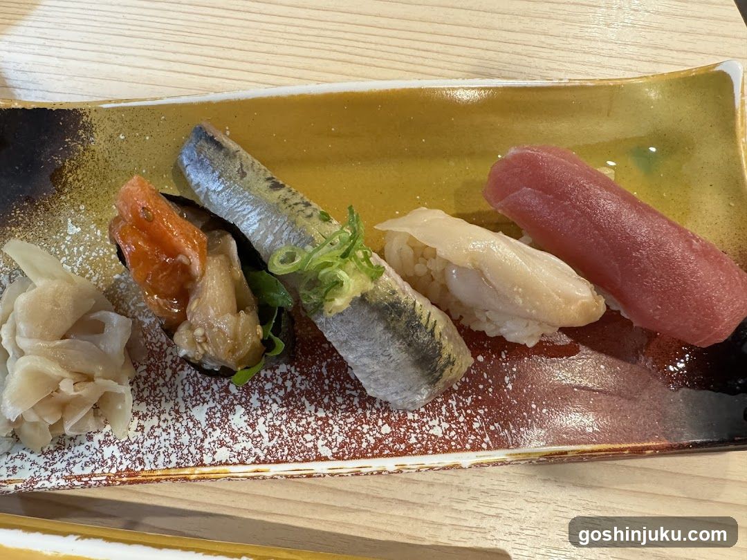 Sushi Platter with Various Fish and Rice