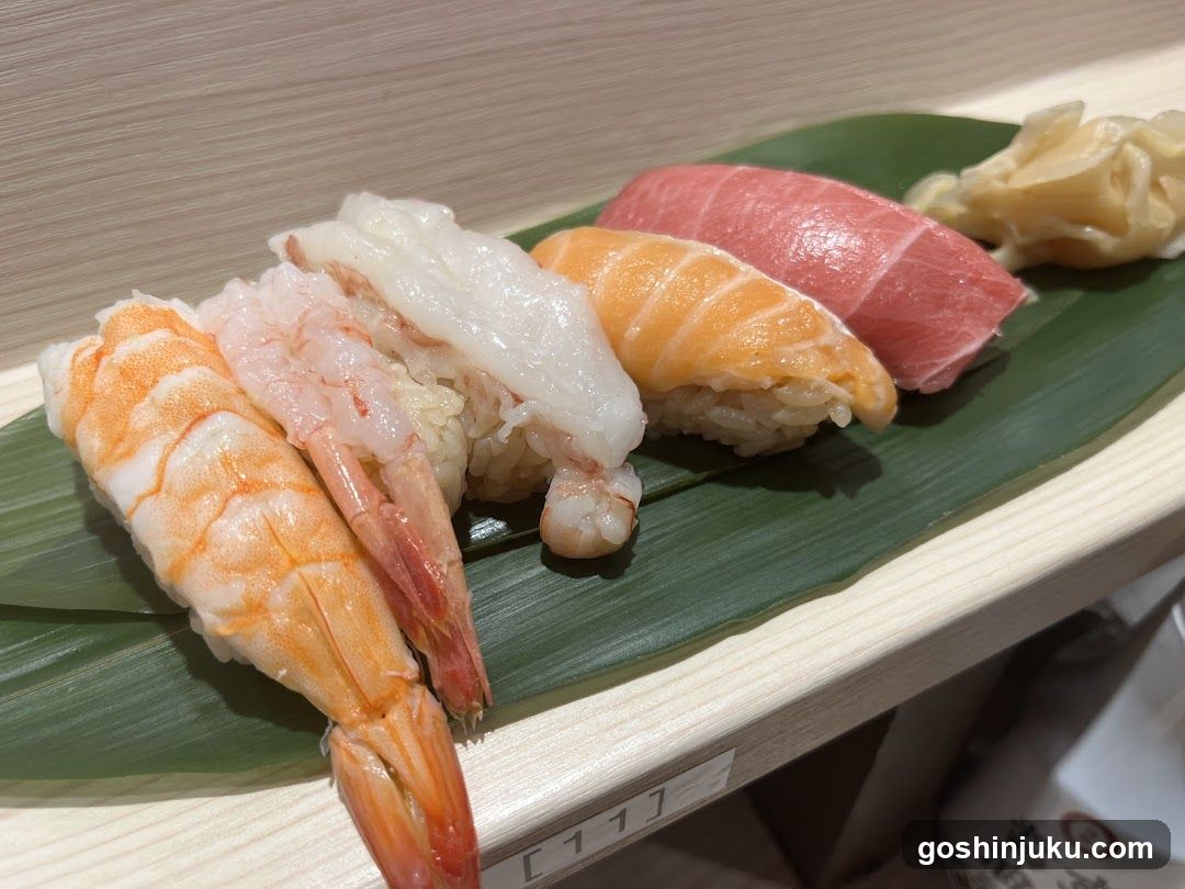 Sushi Platter on Bamboo Leaf