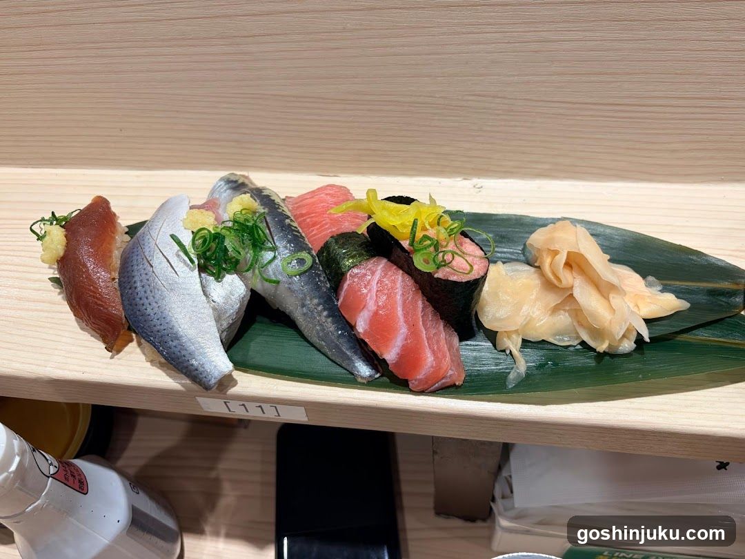 Sushi Platter on Bamboo Leaf
