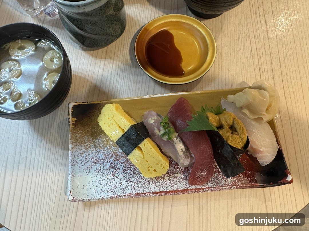 Sushi Platter with Side Dishes