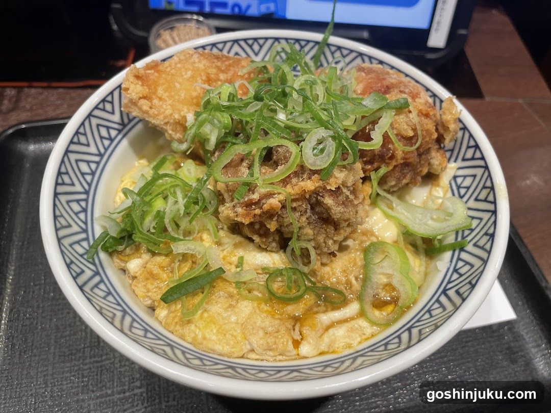 Fried Chicken Bowl with Scallions