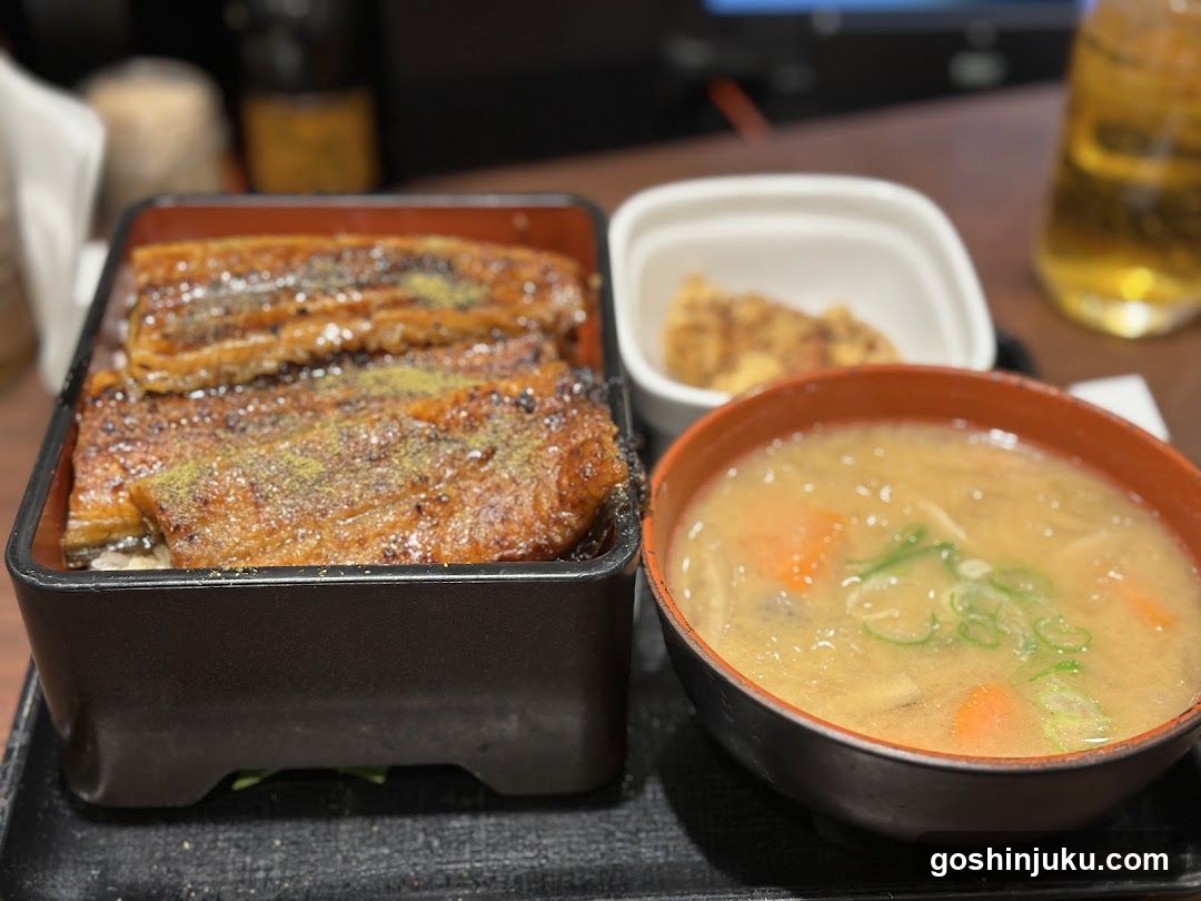 Ebisu Donburi with Miso Soup