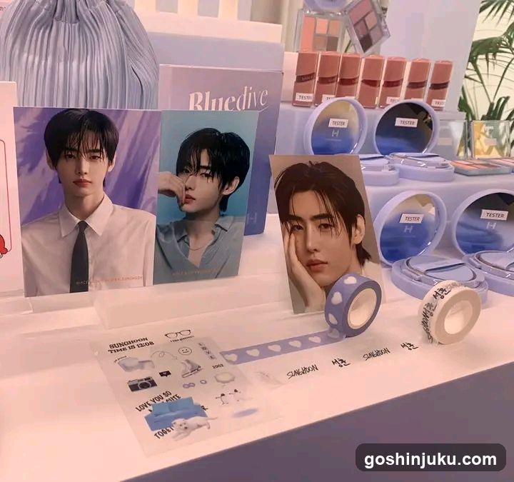 K-pop merchandise display