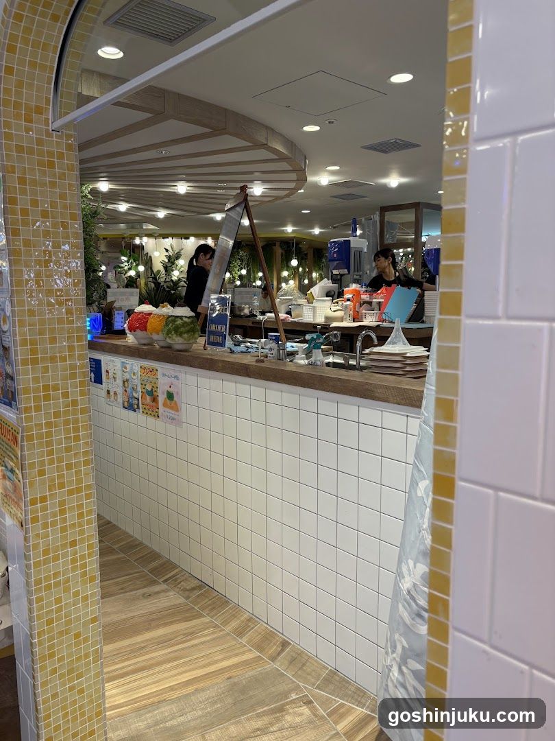 Food Counter Interior View