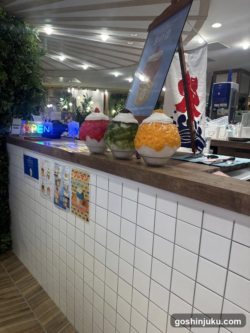 Shaved Ice Display Counter