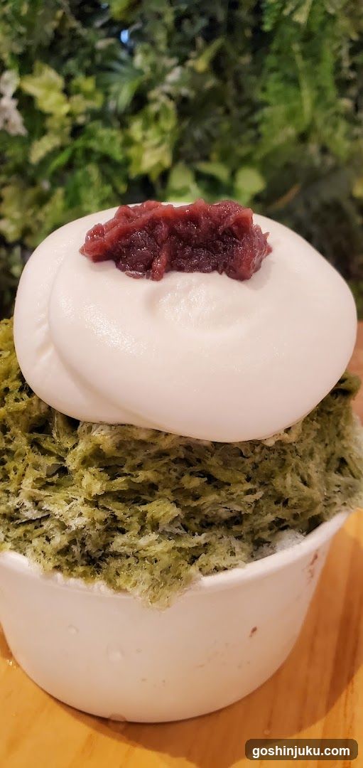 Matcha Dessert with Red Bean Topping
