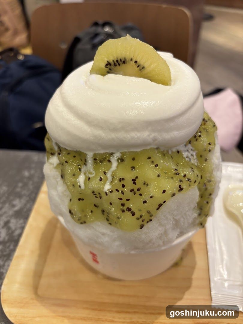 Kiwi Snow Cone Dessert