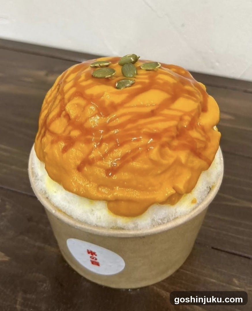 Mango Latte with Pumpkin Seeds
