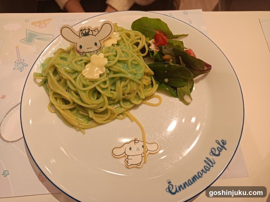 Cinnamoroll Cafe Pasta Dish