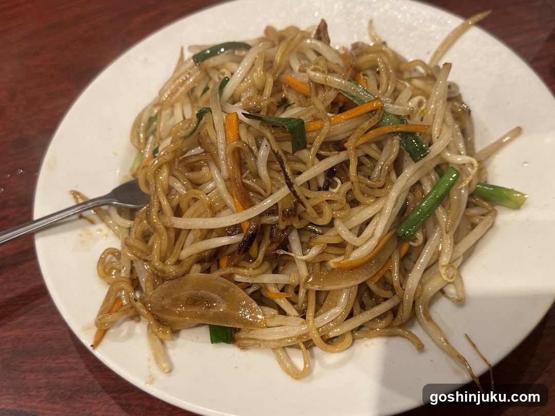 Stir-fried Noodles with Bean Sprouts and Vegetables