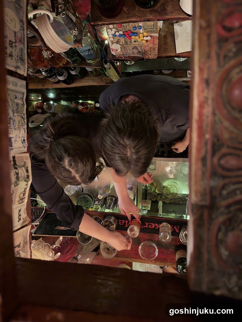 Bartender at work