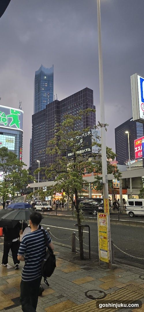 Urban Street Scene at Dusk
