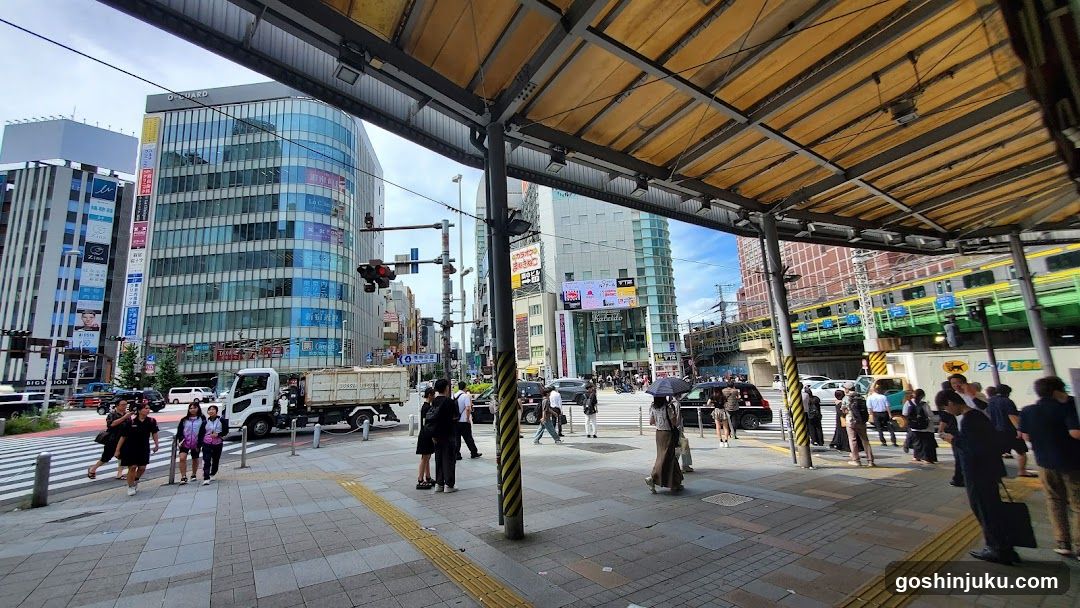 Urban Crosswalk with Pedestrians and Vehicles