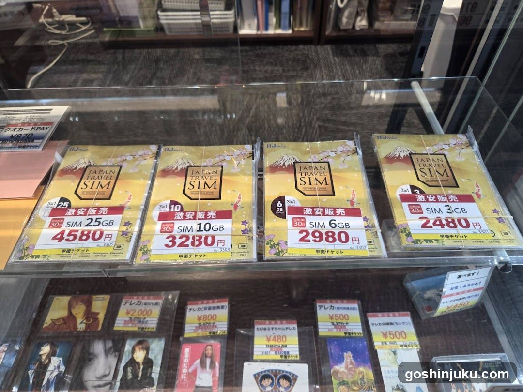 Japan Travel SIM Display