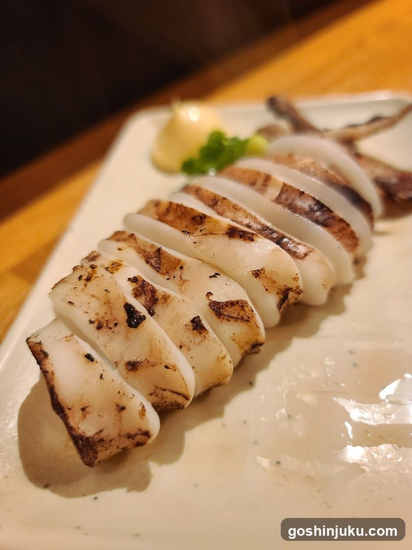 Grilled Squid Sashimi