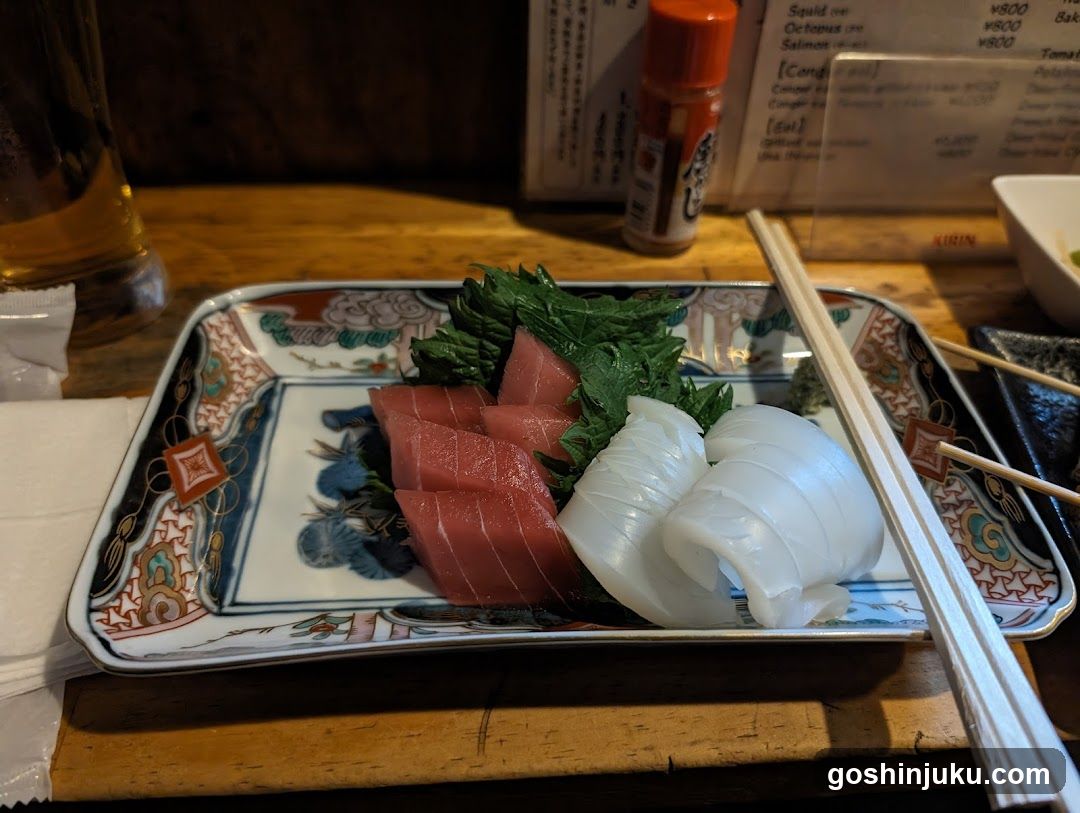 Sashimi Plate with Chopsticks