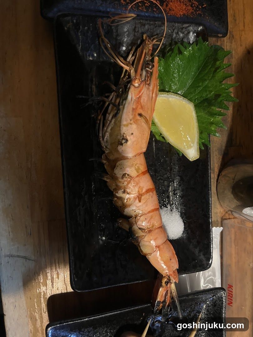 Grilled Shrimp with Garnish