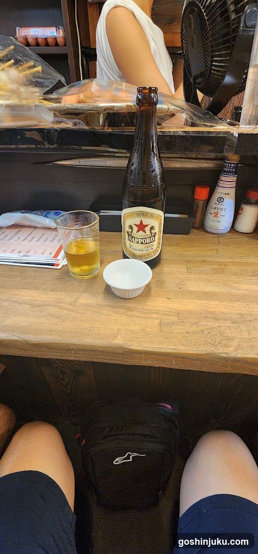 Beer and Drink Setup at Counter
