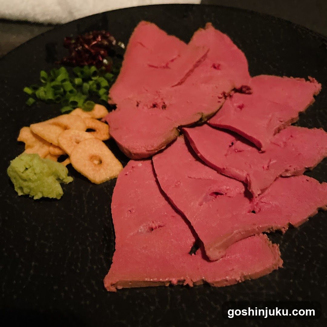 Sliced Liver with Garnishes