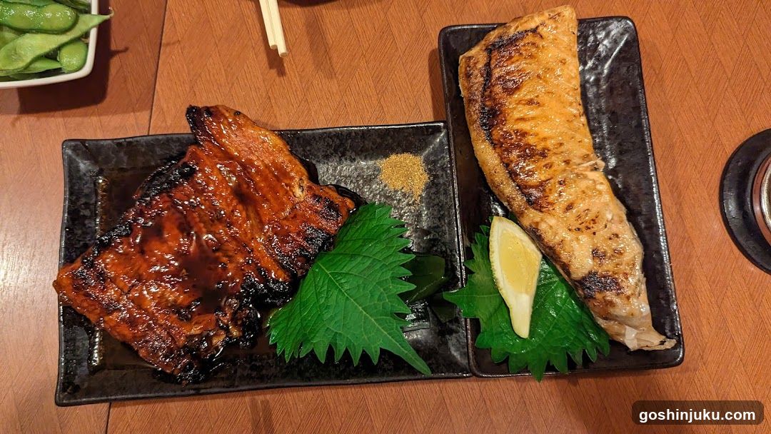 Grilled Fish and Eel with Shiso Leaves