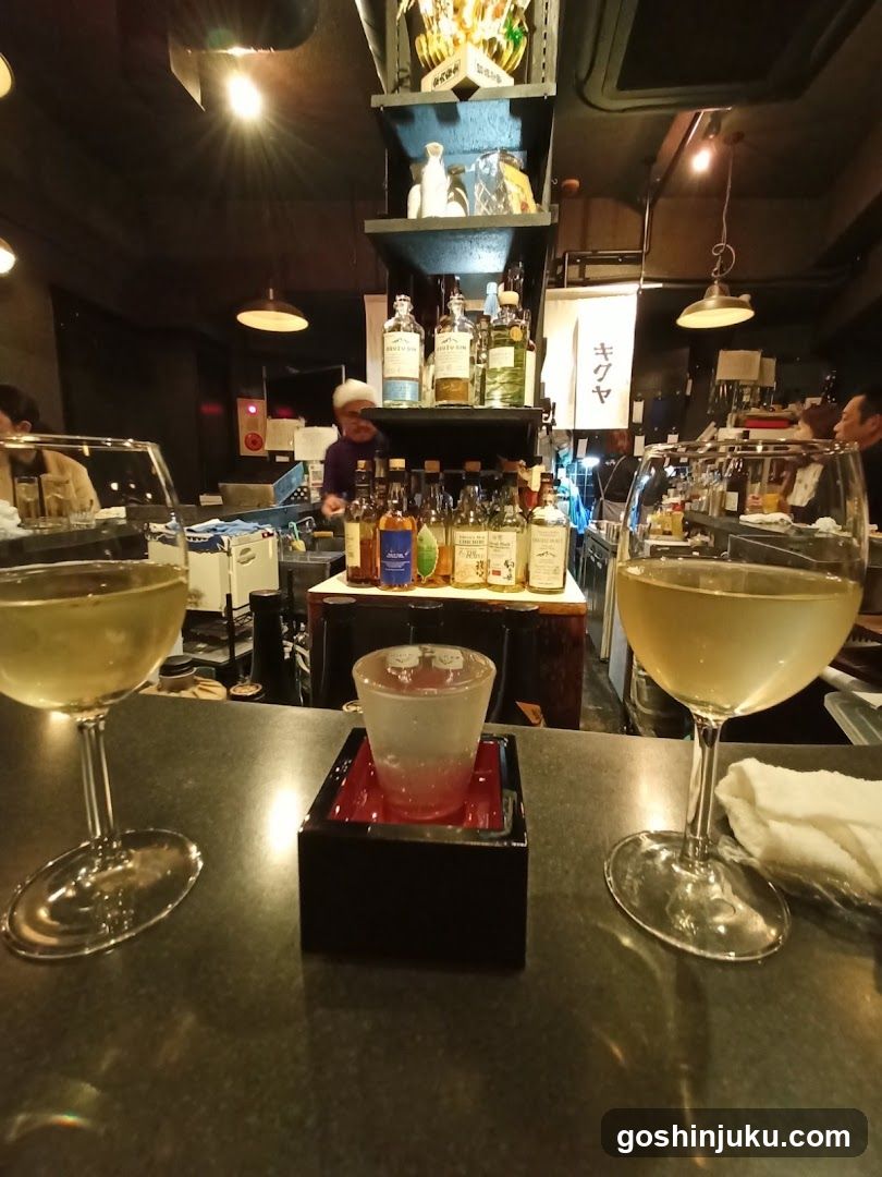 Bar Interior with Drinks and Staff