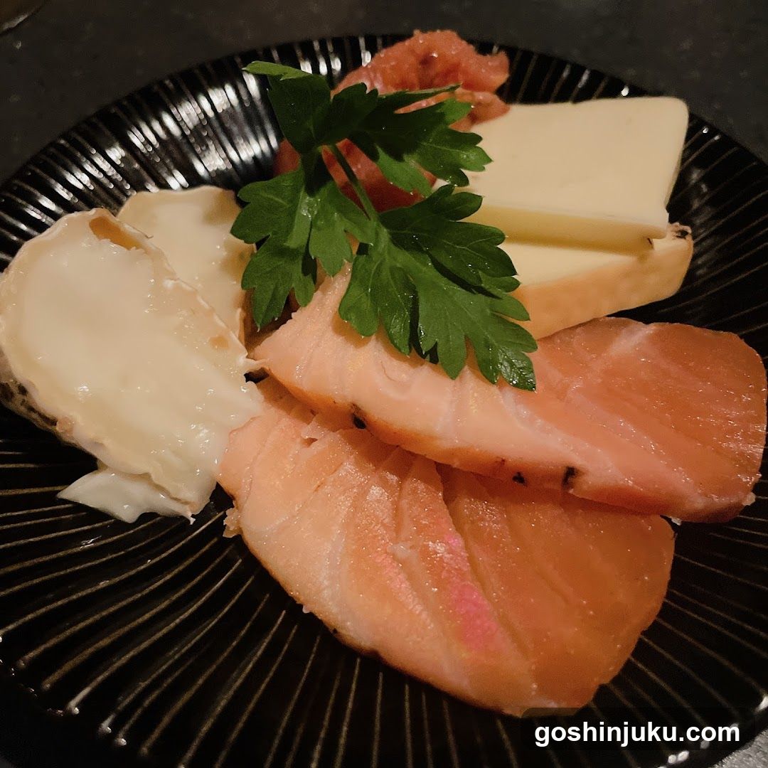 Sashimi and Cheese Platter