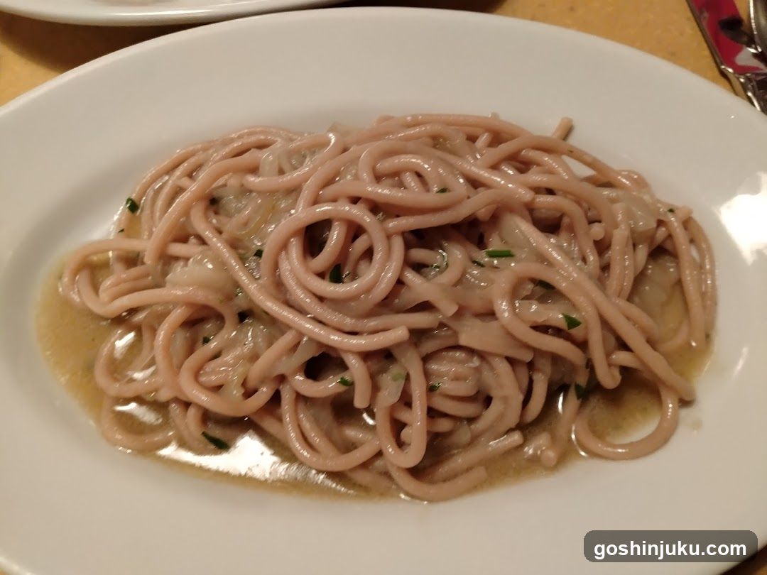 Pasta Dish on White Plate