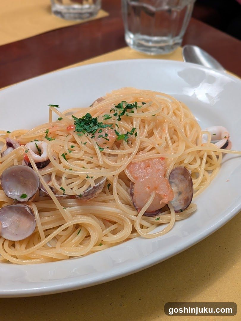 Clam and Shrimp Pasta