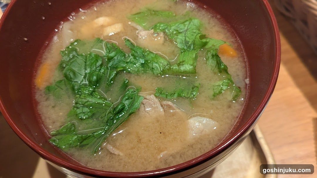 Bowl of Soup with Greens