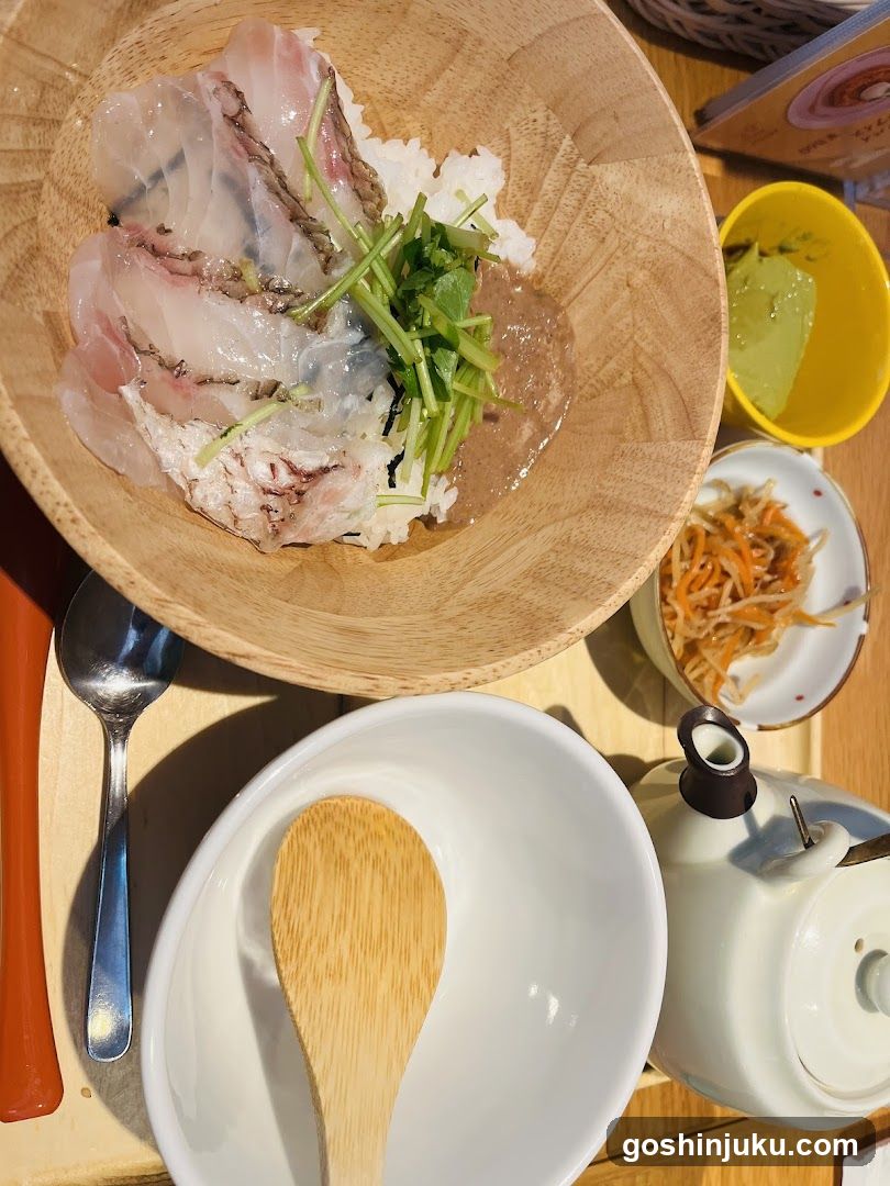 Fish Rice Bowl with Side Dishes